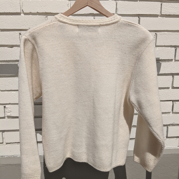 Vintage White Wool Cardigan - Picture 6 of 6